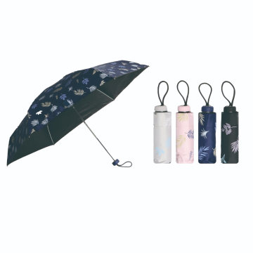 4 Folding Manual Open Anti UV Fashion Printing Umbrella